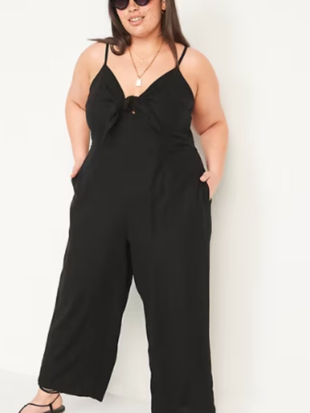 Old Navy Bow Detail Black Jumpsuit